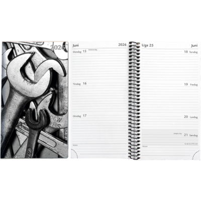 Ugekalender med spiralryg - Provinsforlaget